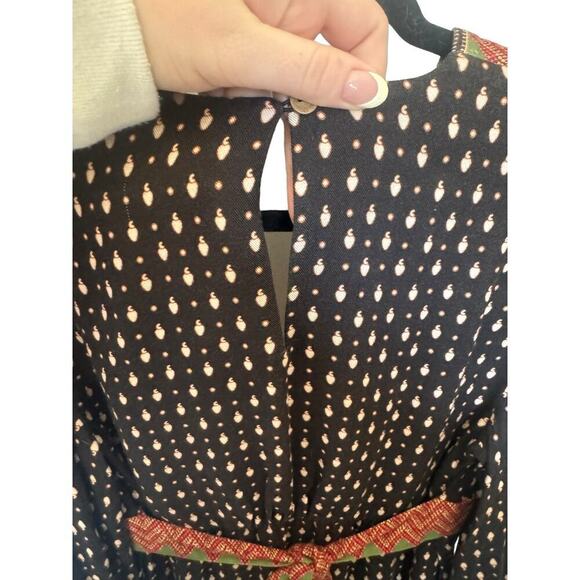 NWT Farm Rio Anthropologie Isobel Dress Tropical Long Sleeve Maxi Size XS - Picture 9 of 14